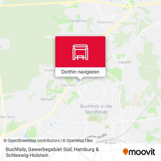 Buchholz, Gewerbegebiet Süd Karte