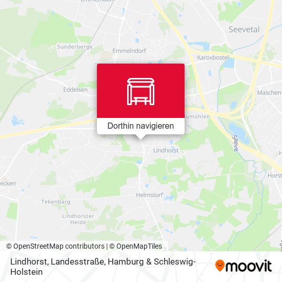 Lindhorst, Landesstraße Karte