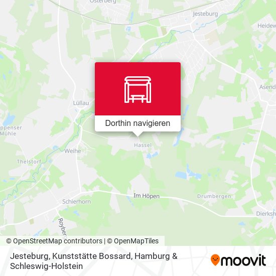 Jesteburg, Kunststätte Bossard Karte