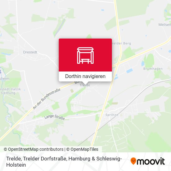 Trelde, Trelder Dorfstraße Karte