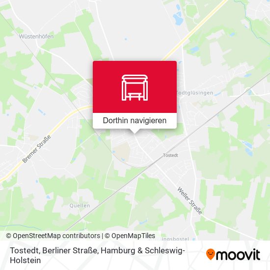 Tostedt, Berliner Straße Karte