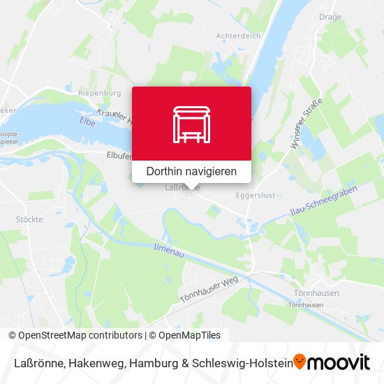 Laßrönne, Hakenweg Karte