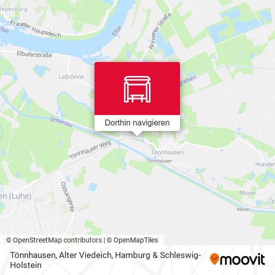 Tönnhausen, Alter Viedeich Karte
