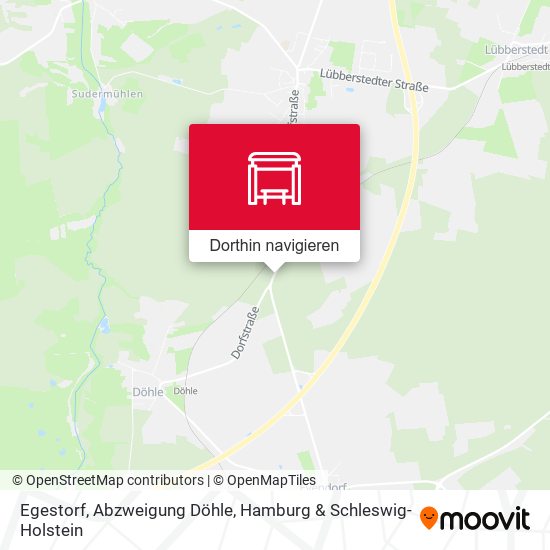 Egestorf, Abzweigung Döhle Karte