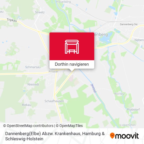 Dannenberg(Elbe) Abzw. Krankenhaus Karte