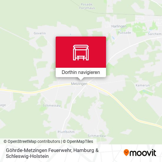 Göhrde-Metzingen Feuerwehr Karte