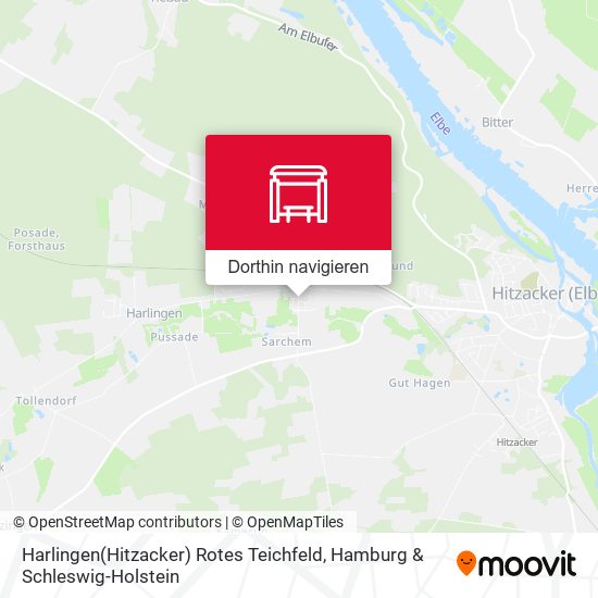 Harlingen(Hitzacker) Rotes Teichfeld Karte