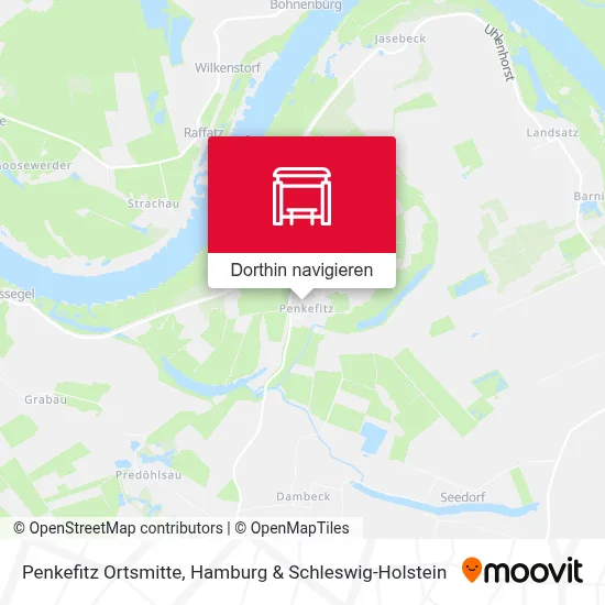 Penkefitz Ortsmitte Karte