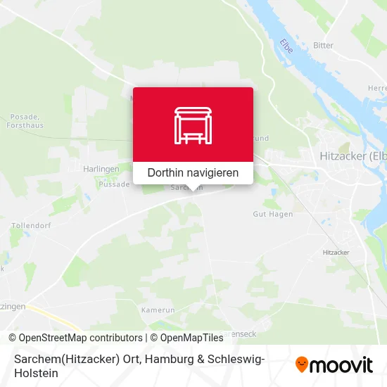 Sarchem(Hitzacker) Ort Karte