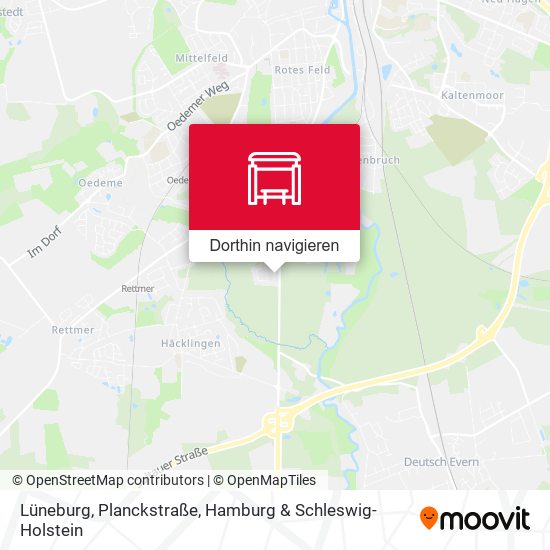 Lüneburg, Planckstraße Karte