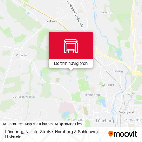 Lüneburg, Naruto-Straße Karte