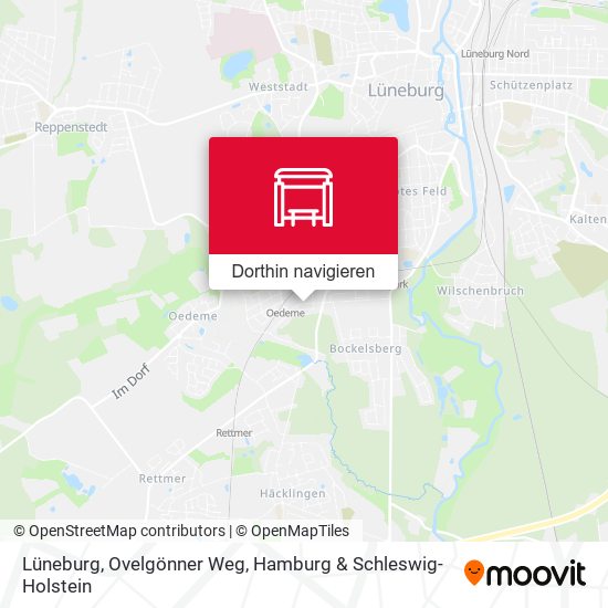 Lüneburg, Ovelgönner Weg Karte