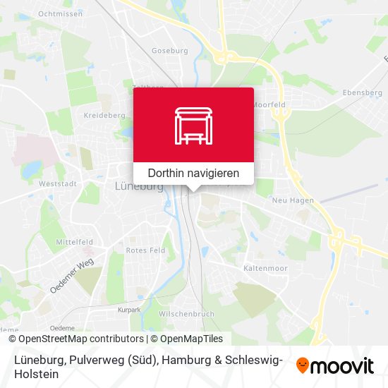 Lüneburg, Pulverweg (Süd) Karte