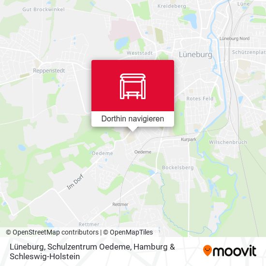 Lüneburg, Schulzentrum Oedeme Karte