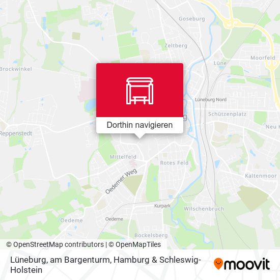 Lüneburg, am Bargenturm Karte