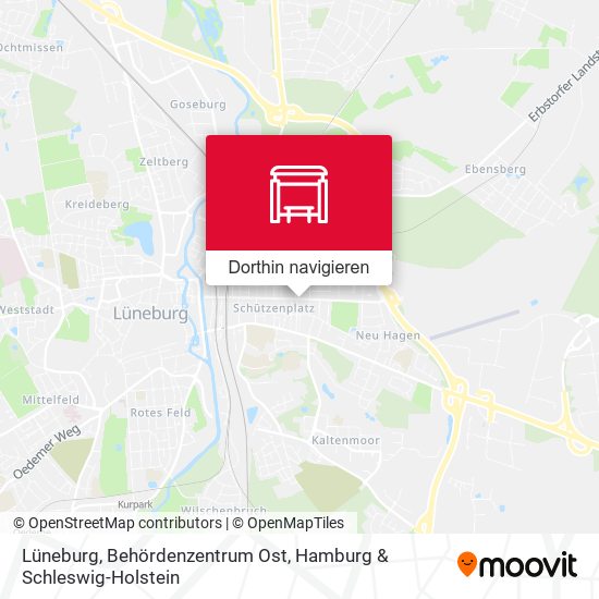 Lüneburg, Behördenzentrum Ost Karte