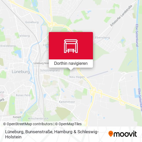 Lüneburg, Bunsenstraße Karte