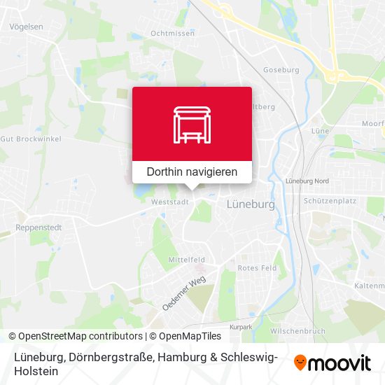 Lüneburg, Dörnbergstraße Karte