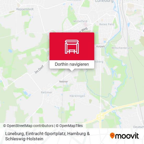 Lüneburg, Eintracht-Sportplatz Karte