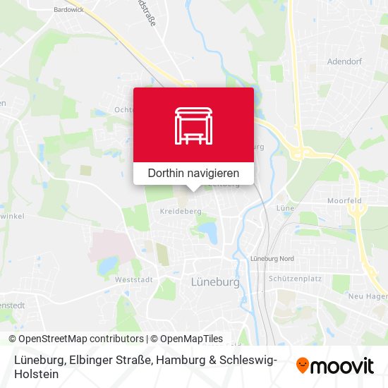 Lüneburg, Elbinger Straße Karte