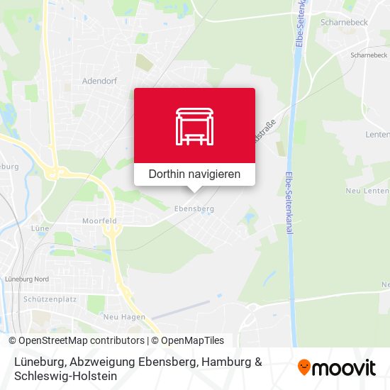 Lüneburg, Abzweigung Ebensberg Karte