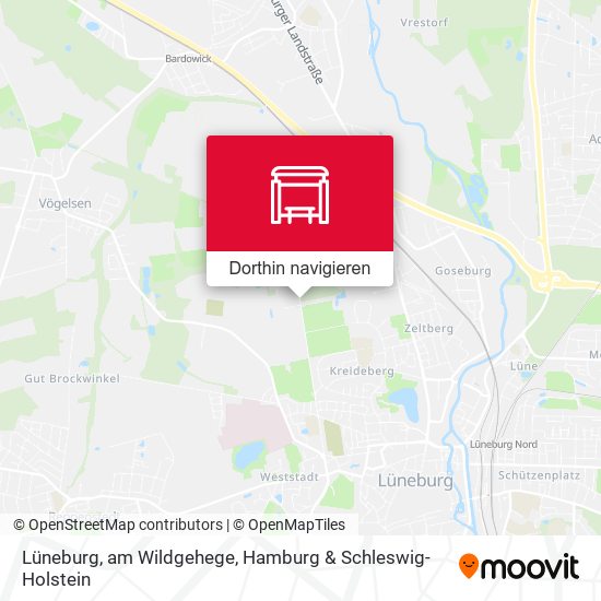 Lüneburg, am Wildgehege Karte