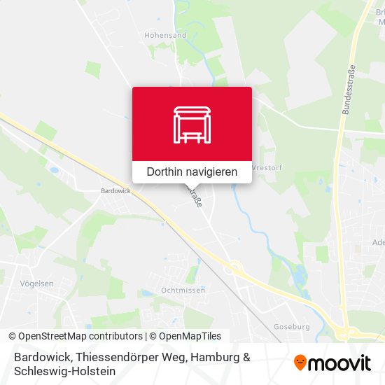 Bardowick, Thiessendörper Weg Karte