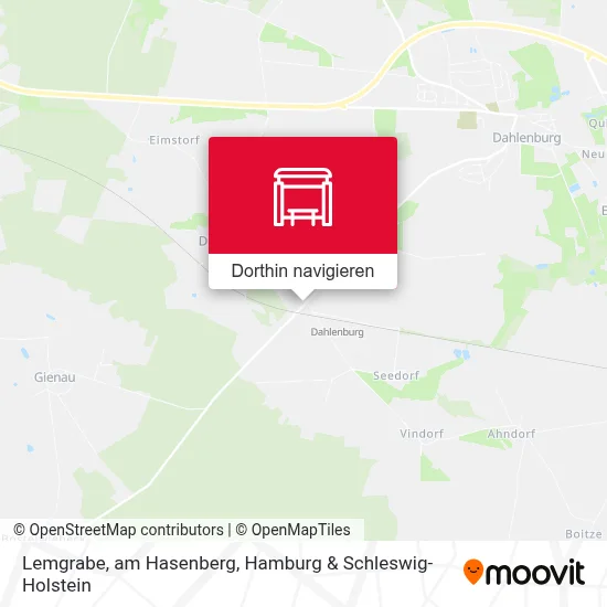 Lemgrabe, am Hasenberg Karte