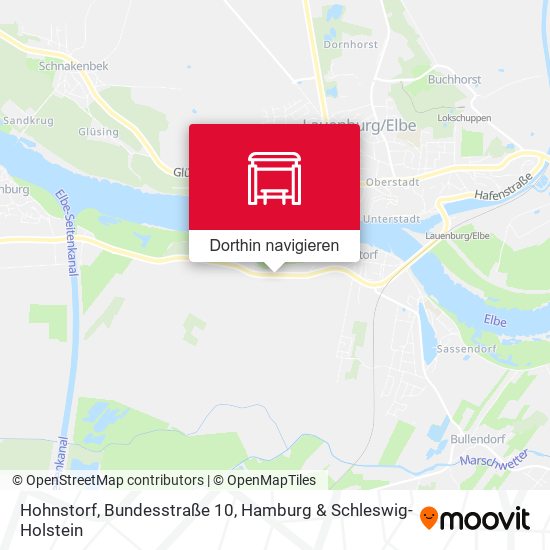 Hohnstorf, Bundesstraße 10 Karte