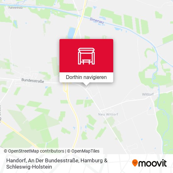 Handorf, An Der Bundesstraße Karte