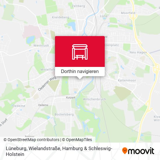 Lüneburg, Wielandstraße Karte