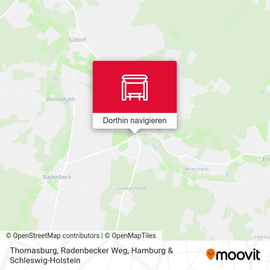 Thomasburg, Radenbecker Weg Karte