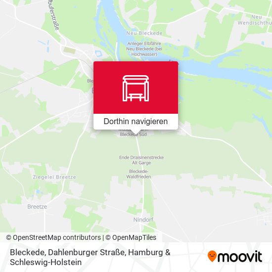 Bleckede, Dahlenburger Straße Karte