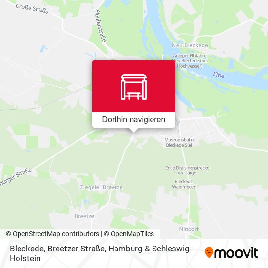 Bleckede, Breetzer Straße Karte