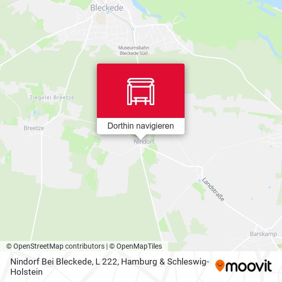 Nindorf Bei Bleckede, L 222 Karte