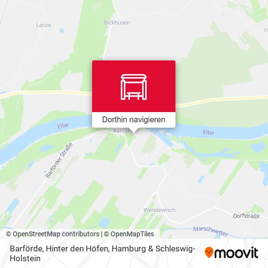 Barförde, Hinter den Höfen Karte