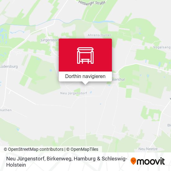 Neu Jürgenstorf, Birkenweg Karte