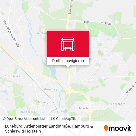 Lüneburg, Artlenburger Landstraße Karte