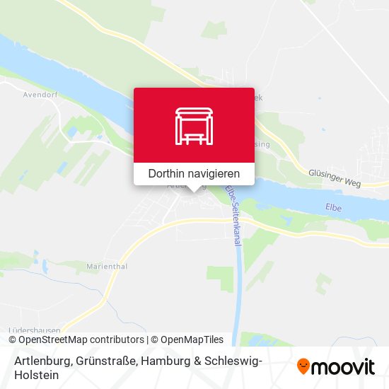 Artlenburg, Grünstraße Karte