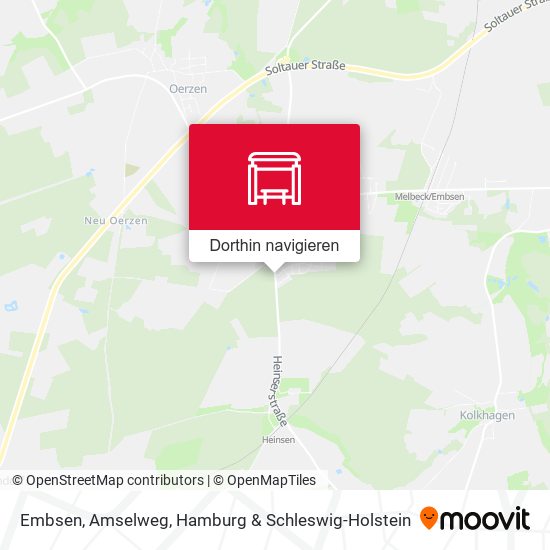 Embsen, Amselweg Karte