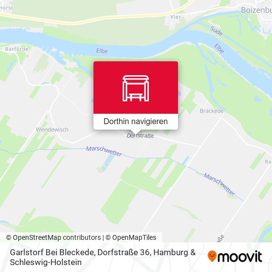 Garlstorf Bei Bleckede, Dorfstraße 36 Karte