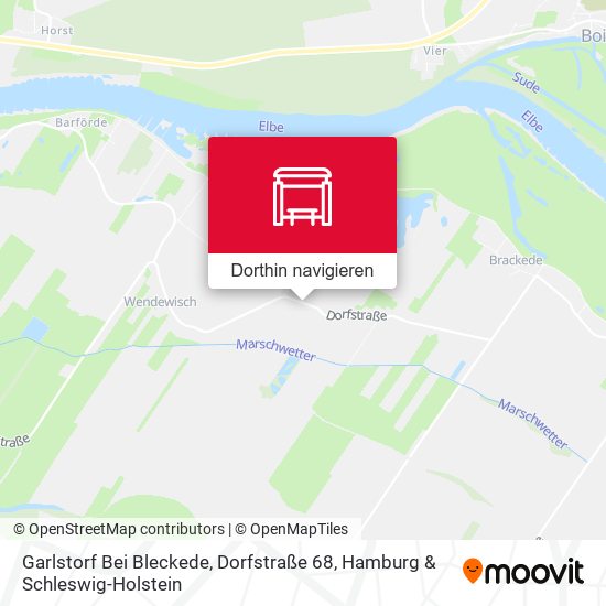 Garlstorf Bei Bleckede, Dorfstraße 68 Karte
