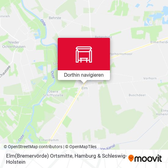 Elm(Bremervörde) Ortsmitte Karte
