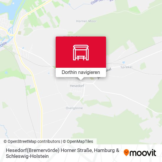 Hesedorf(Bremervörde) Horner Straße Karte