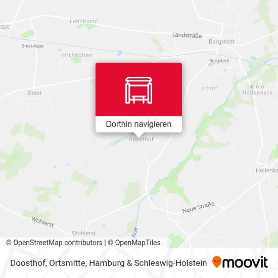 Doosthof, Ortsmitte Karte