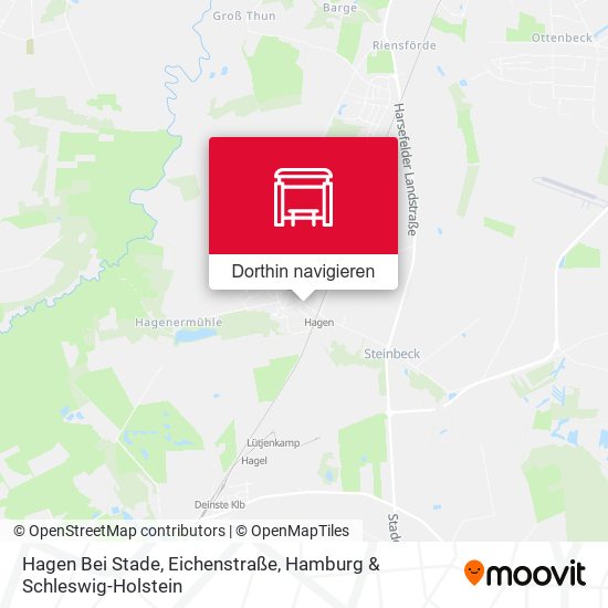 Hagen Bei Stade, Eichenstraße Karte