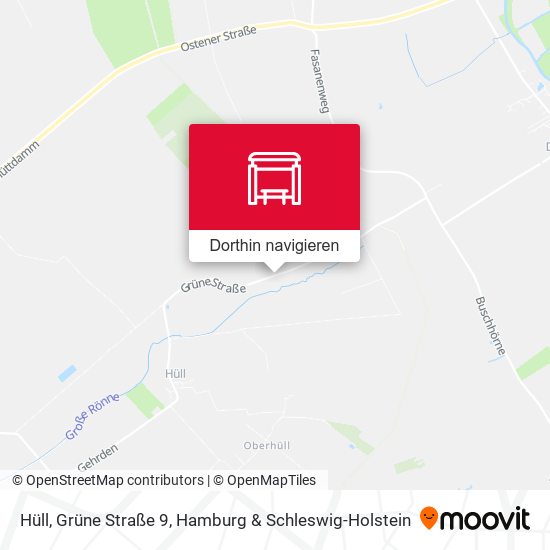 Hüll, Grüne Straße 9 Karte