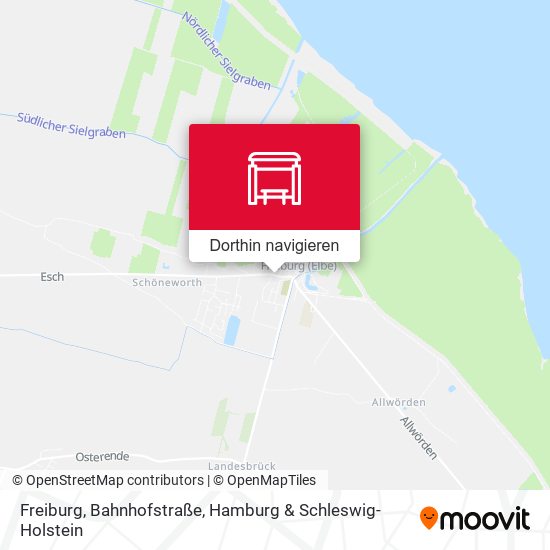 Freiburg, Bahnhofstraße Karte