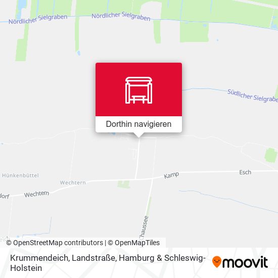 Krummendeich, Landstraße Karte