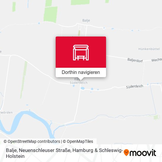 Balje, Neuenschleuser Straße Karte